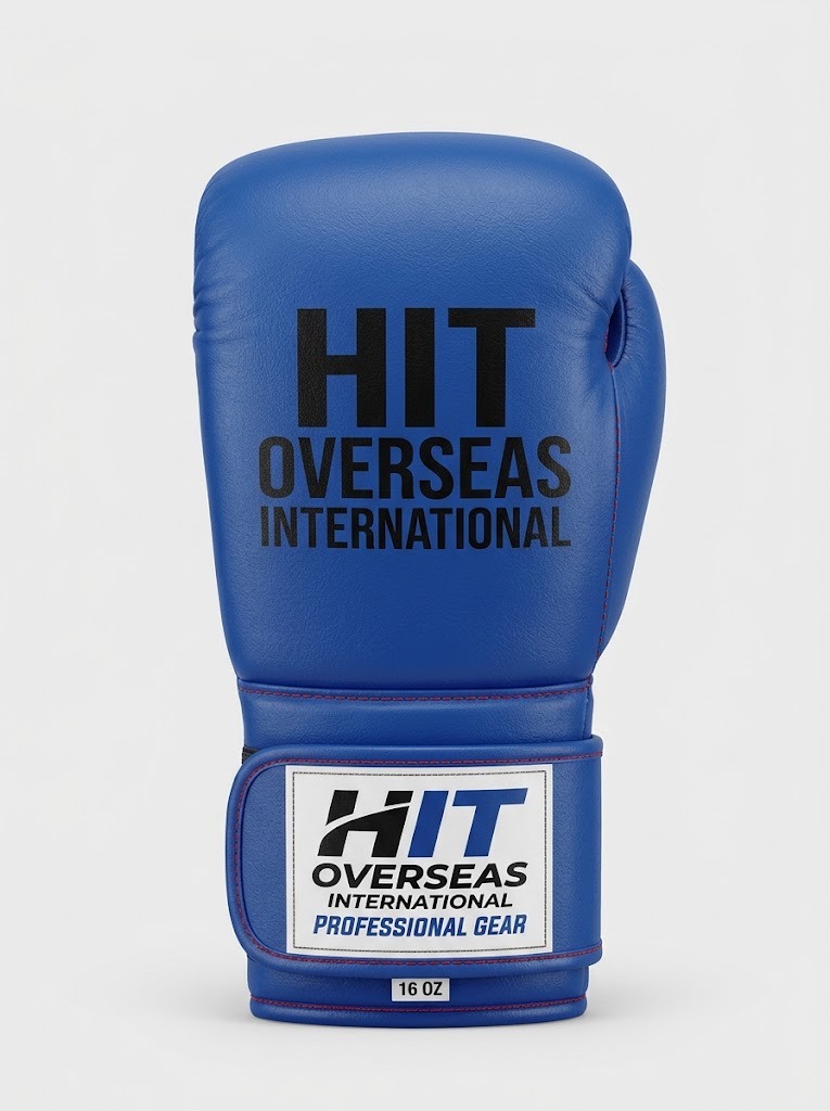 HIT Overseas Professional Sparring Boxing Gloves – Royal Blue (16 OZ)