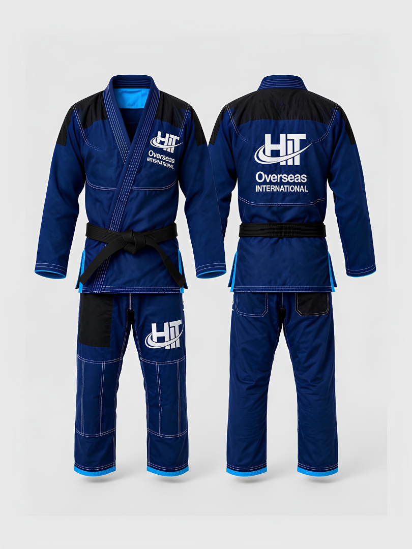 Custom Royal Blue & Black Brazilian Jiu-Jitsu (BJJ) Gi Uniform Set - Image 3