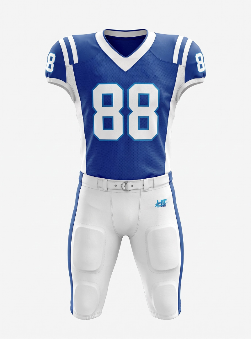 HIT Overseas Pro American Football Uniform – Royal Blue / White (#88)